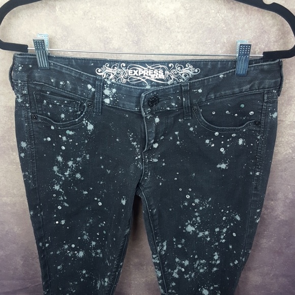 Express Splatter Jean Legging - Sz 6 - Picture 2 of 4